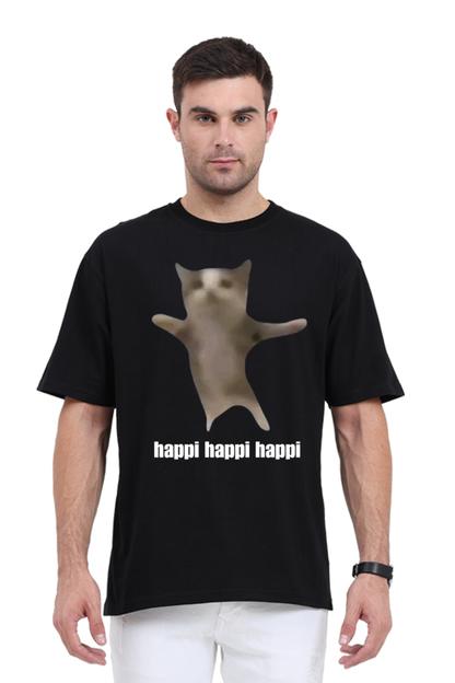 MeemTees Official- Oversized T-shirt cat memes- Happi cat