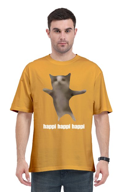 MeemTees Official- Oversized T-shirt cat memes- Happi cat