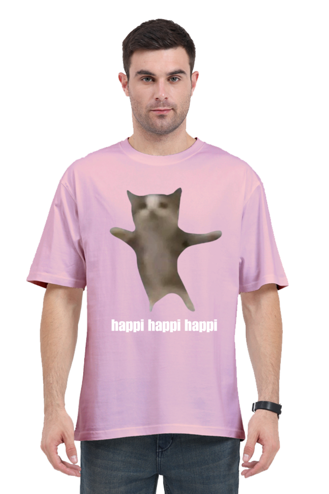 MeemTees Official- Oversized T-shirt cat memes- Happi cat