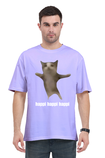 MeemTees Official- Oversized T-shirt cat memes- Happi cat